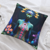 Housse de Coussin en Peluche Motif Fée de la Forêt Enchantée - Okomall