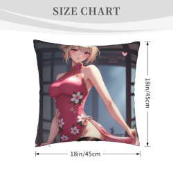 Funda de Almohada de Peluche Anime para Niña - Okomall