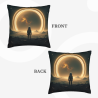 Starry Night Wonder Plush Pillow Cover - Okomall