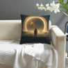 Funda de Almohada de Peluche 'Paisaje Estelar' - Okomall