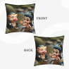 Funda de Almohada de Peluche de Niña de Dibujos Animados Adorable - Okomall