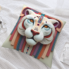 Geometric Pattern Plush Pillow Cover - Okomall