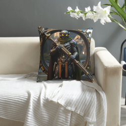 Medieval Knight Crest Plush Pillow Cover - Okomall