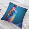 Gradient Rainbow Plush Pillow Cover - Okomall