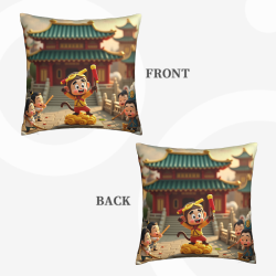 Coussin en peluche à thème de singe mignon - OKOMALL