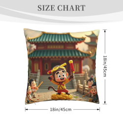 Coussin en peluche à thème de singe mignon - OKOMALL