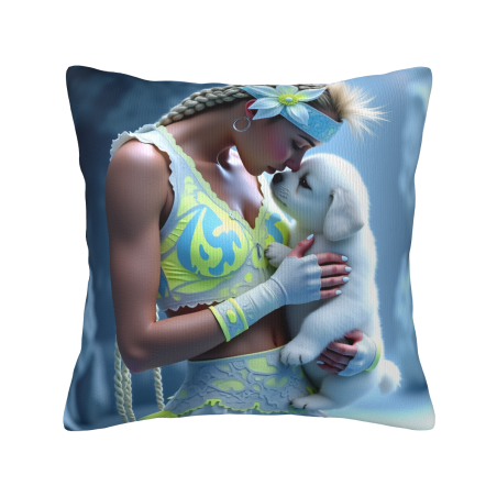 Dreamy Girl Plush Pillow Cover - okomall
