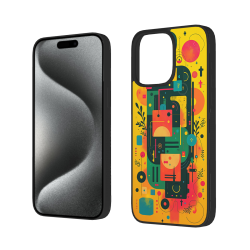 抽象几何 iPhone 15/15 Pro/15 Pro Max 手机壳 - okomall