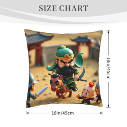 Samurai Kissenbezug - Exquisite General Pattern Double-Sided Printing | OKOMALL