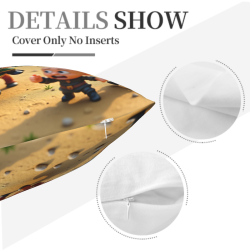 Funda de cojín de Samurai - Impresión de doble cara con diseños de guerreros | OKOMALL