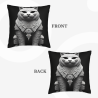 Plüsch-Kissenbezug mit ägyptischen Gottheiten-Motiven - Okomall