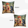 Housse de coussin en peluche sur le thème du Roi Singe - Okomall