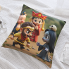 Housse de coussin en peluche sur le thème du Roi Singe - Okomall