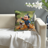 Housse de coussin Kung Fu Boy - 18x18 pouces | Okomall