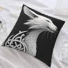 Housse de coussin en peluche à motif celtique - Okomall