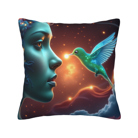 Starry Night Divinity Plush Pillow Cover - OkOmall