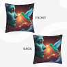 Housse de Coussin en Peluche Thème Divin Nocturne - OkOmall