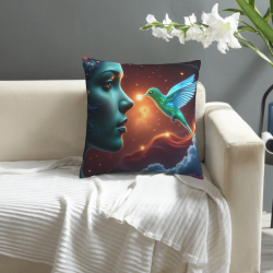 Starry Night Divinity Plush Pillow Cover - OkOmall