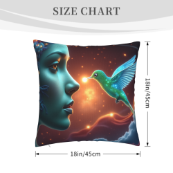 Starry Night Divinity Plush Pillow Cover - OkOmall