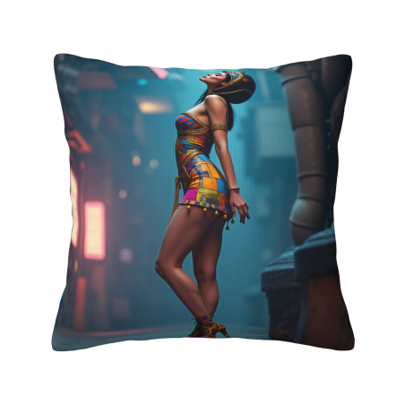 Psychedelic Charm Plush Pillow Cover - Okomall