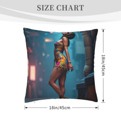 Psychedelic Charm Plush Pillow Cover - Okomall
