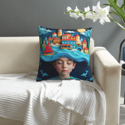 Dreamy Ocean Double-Sided Plush Pillow Cover - Okomall