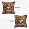 Zen Lotus Plush Pillow Cover - Okomall