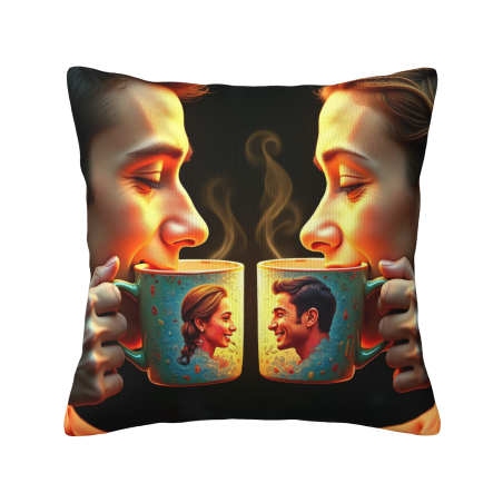 Double-Sided Premium Portrait Pattern Plush Pillow Cover - Okomall