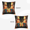 Housse de Coussin en Peluche avec Motif de Personnages Jolis sur Deux Faces - Okomall