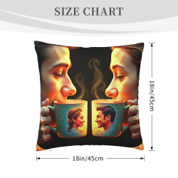 Funda de Almohada de Peluche con Diseño de Personajes Bonitos en Doble Cara - Okomall