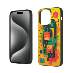 抽象幾何 iPhone 15/15 Pro/15 Pro Max 手機殼 - okomall
