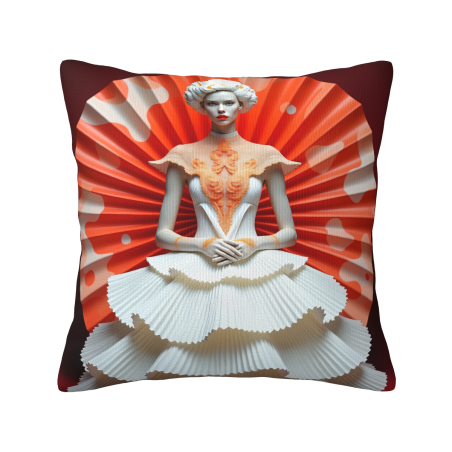Housse de coussin en peluche 'Danseuse de Rêve' - Okomall