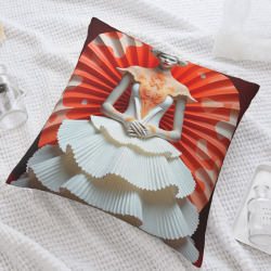 Housse de coussin en peluche 'Danseuse de Rêve' - Okomall