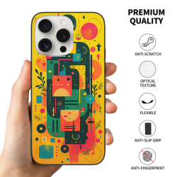 抽象幾何 iPhone 15/15 Pro/15 Pro Max 手機殼 - okomall