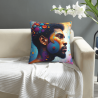 Abstract Geometric Plush Pillow Cover - Okomall