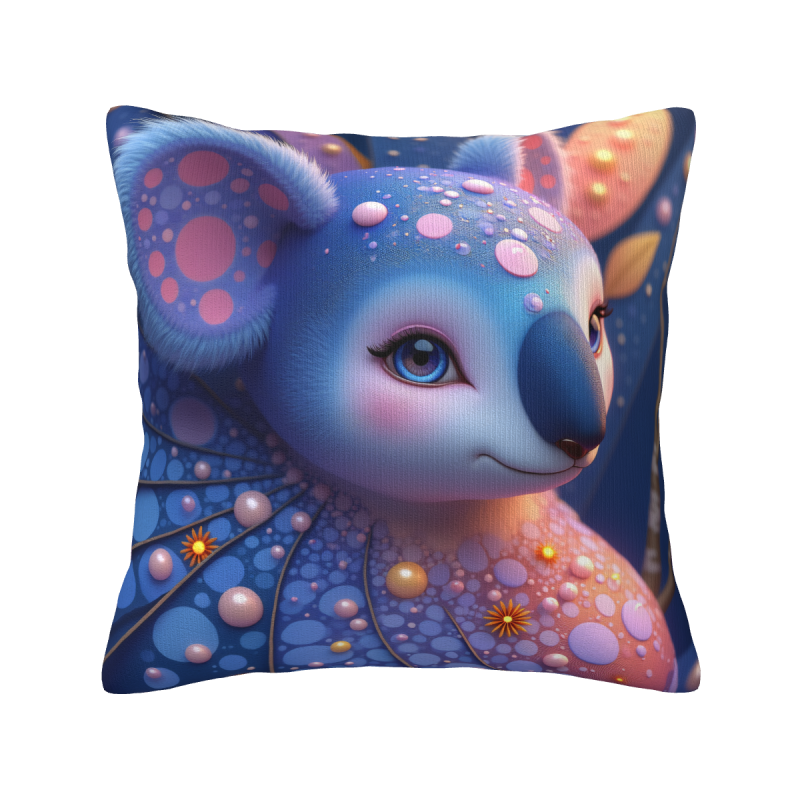 Housse de coussin en peluche motif ciel étoilé - Okomall