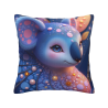 Housse de coussin en peluche motif ciel étoilé - Okomall