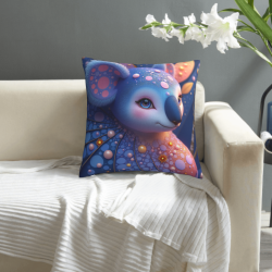 Housse de coussin en peluche motif ciel étoilé - Okomall