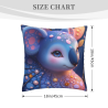 Housse de coussin en peluche motif ciel étoilé - Okomall