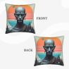 Housse de coussin en peluche sur le thème de la ville futuriste - Okomall