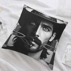 Double-Sided Portrait Plush Pillow Cover - Okomall
