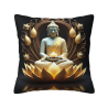 Zen Lotus Flower Plush Pillow Cover - Okomall