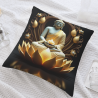 Coussin moelleux à motifs de lotus zen - Okomall