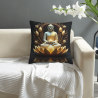 Zen Lotus Flower Plush Pillow Cover - Okomall