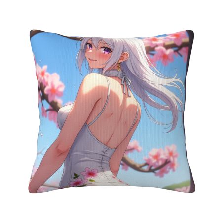 动漫少女毛绒抱枕套 - Okomall