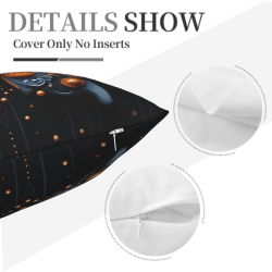 Okomall 에스닉 스타일 плюшевый 쿠션 커버 - 18x18인치