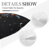 Okomall 에스닉 스타일 плюшевый 쿠션 커버 - 18x18인치