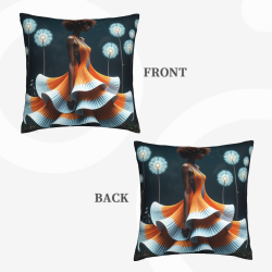 Abstract Streamline Plush Pillow Cover - Okomall