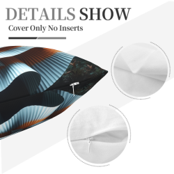 Abstract Streamline Plush Pillow Cover - Okomall