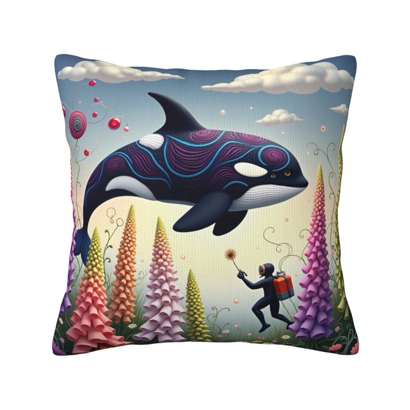 Dreamy Ocean Explorer Plush Pillow Cover - Okomall
